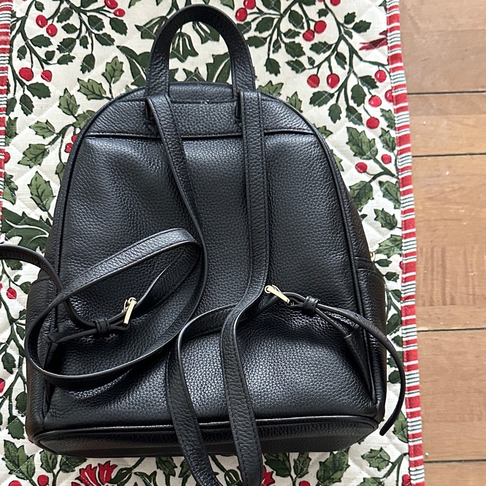 Michael Kors Black Backpack with Gold Accents - Picture 2 of 2